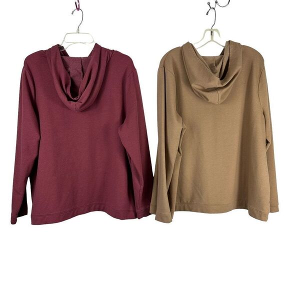 Anybody Lot of 2 Hoodies Rabbit Face & Fox Face Relaxed Fit Knit Top Size XL - Picture 8 of 9